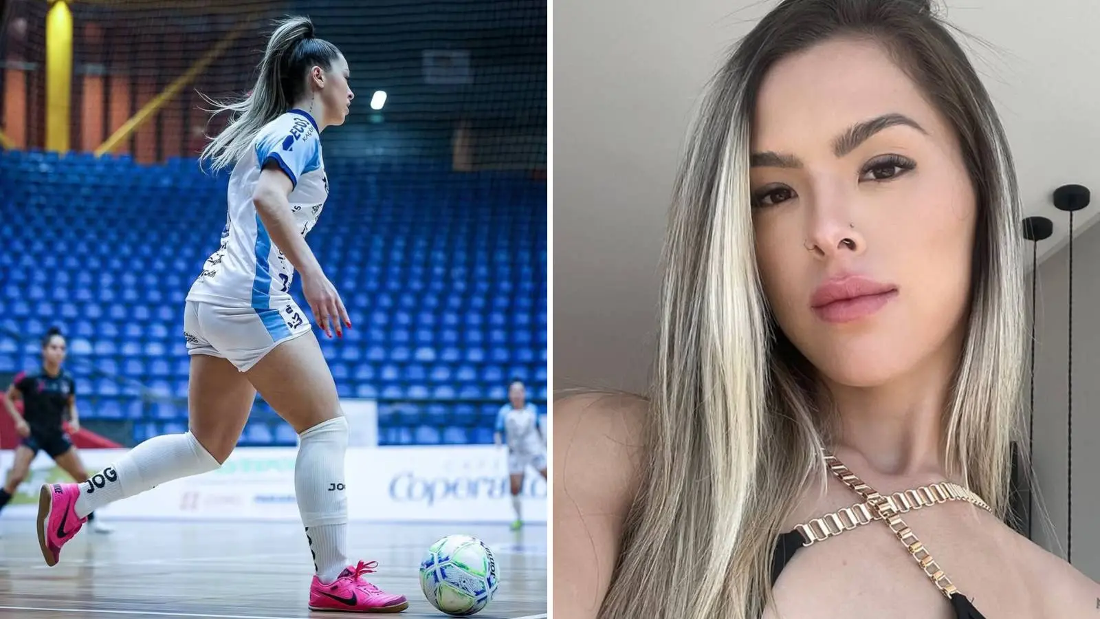 Imagem da notícia: Saiba quem é Marcela Soares, jogadora de futsal desligada de time após criar perfil em site +18