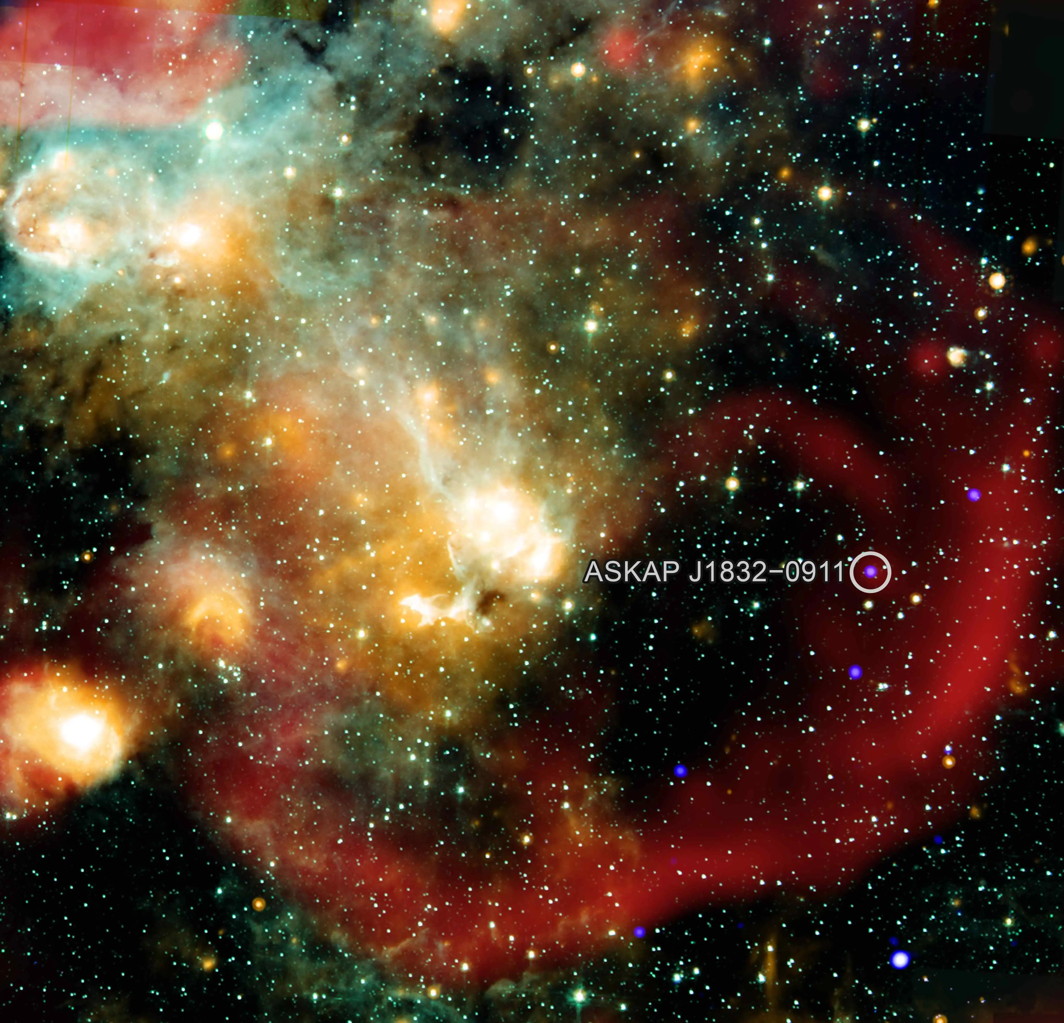 Imagem da notícia Astrônomos detectam objeto estranho na Via Láctea que emite raios X e ondas de rádio