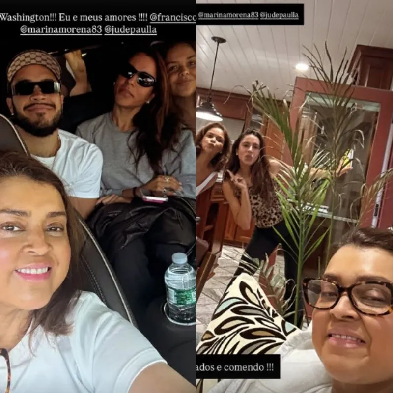 Preta Gil registrou a chegada em Washington