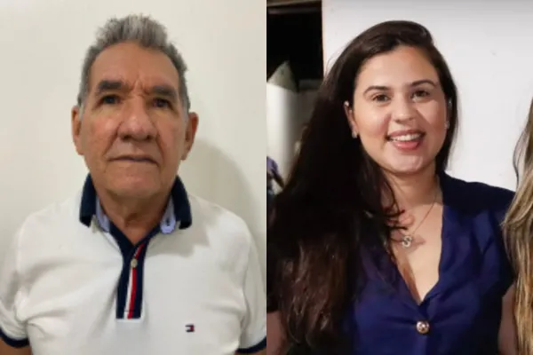 Rui Aguiar (PSB) e Sabrina do Bel (PP) são candidatos à Prefeitura de Senador Sá.
