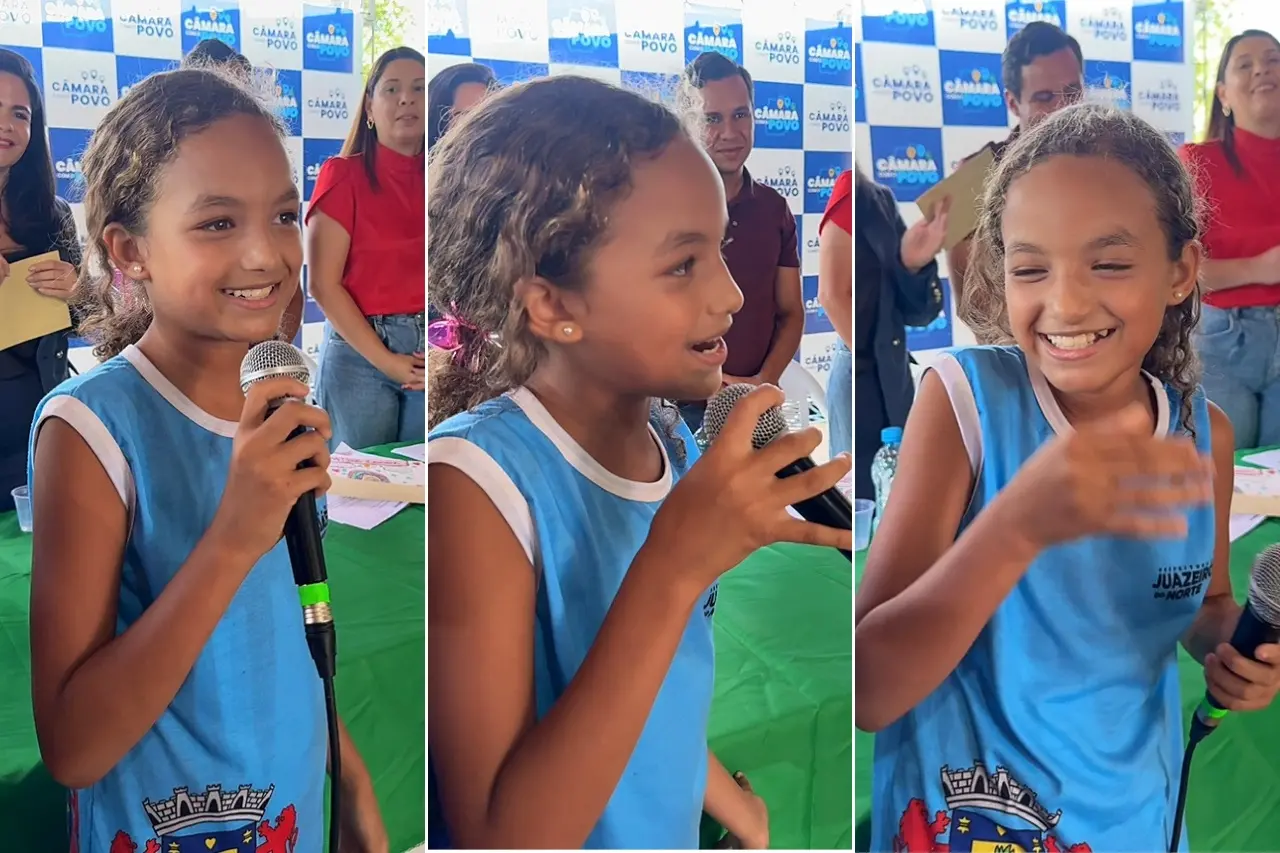 Imagem da notícia Menina reclama da merenda escolar em Juazeiro do Norte e vídeo viraliza: 'Ninguém aguenta mais soja'