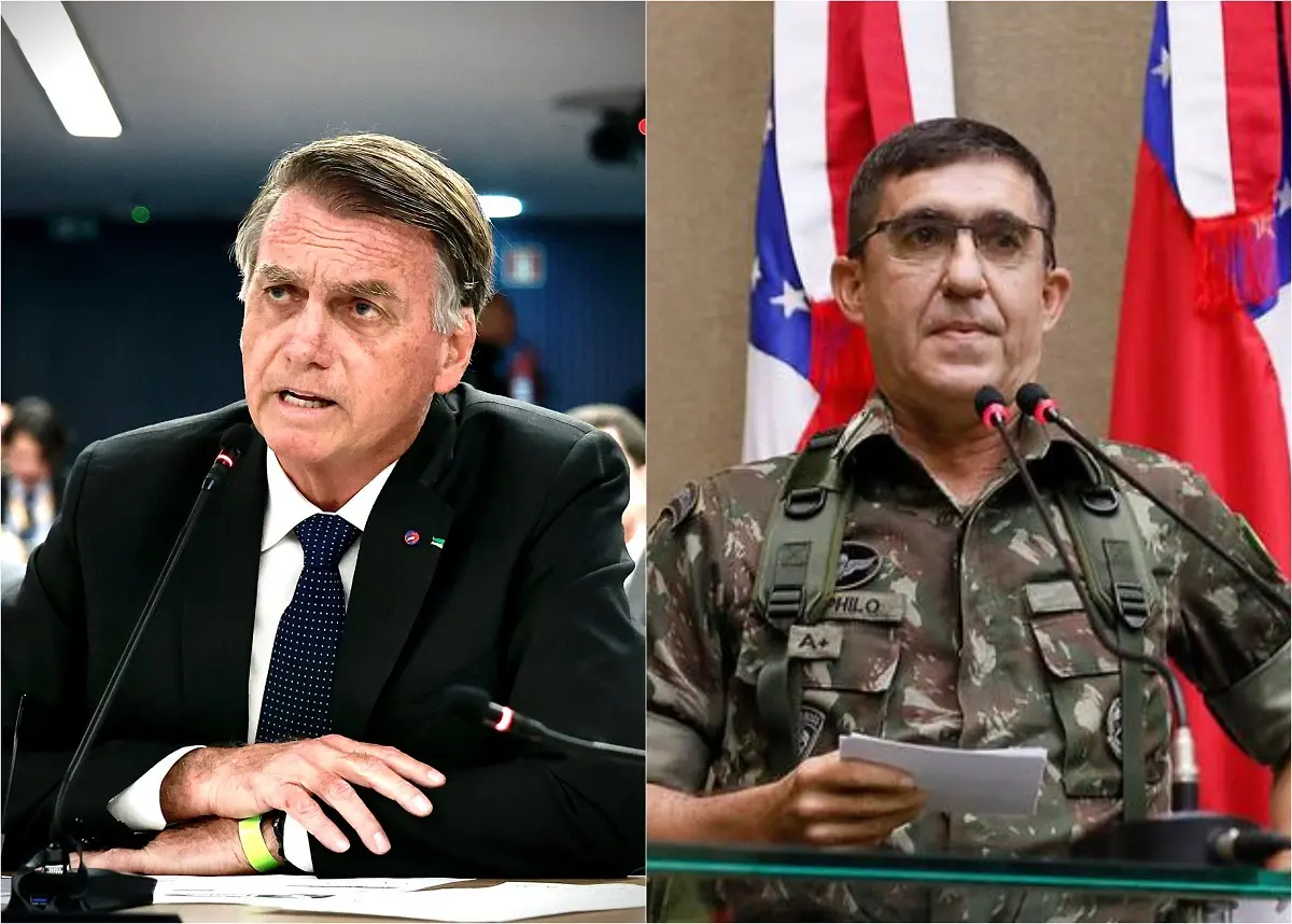 Imagem da notícia: Bolsonaro fala de encontro com general Theophilo, cearense réu por trama golpista: 'Trocar ideia'