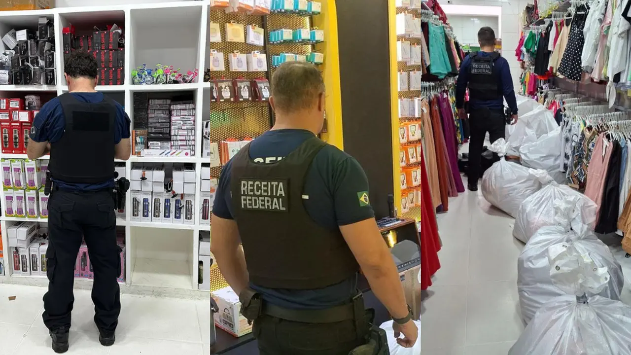 Imagem da notícia: Receita Federal combate pirataria e apreende R$ 5 milhões em mercadorias irregulares em Sobral