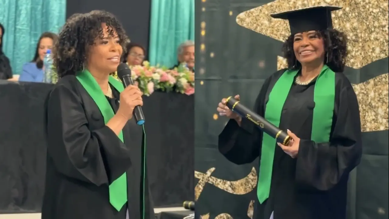 Imagem da notícia Maria Solange, ex-usuária de drogas notada por Madonna, conclui o ensino médio pelo EJA