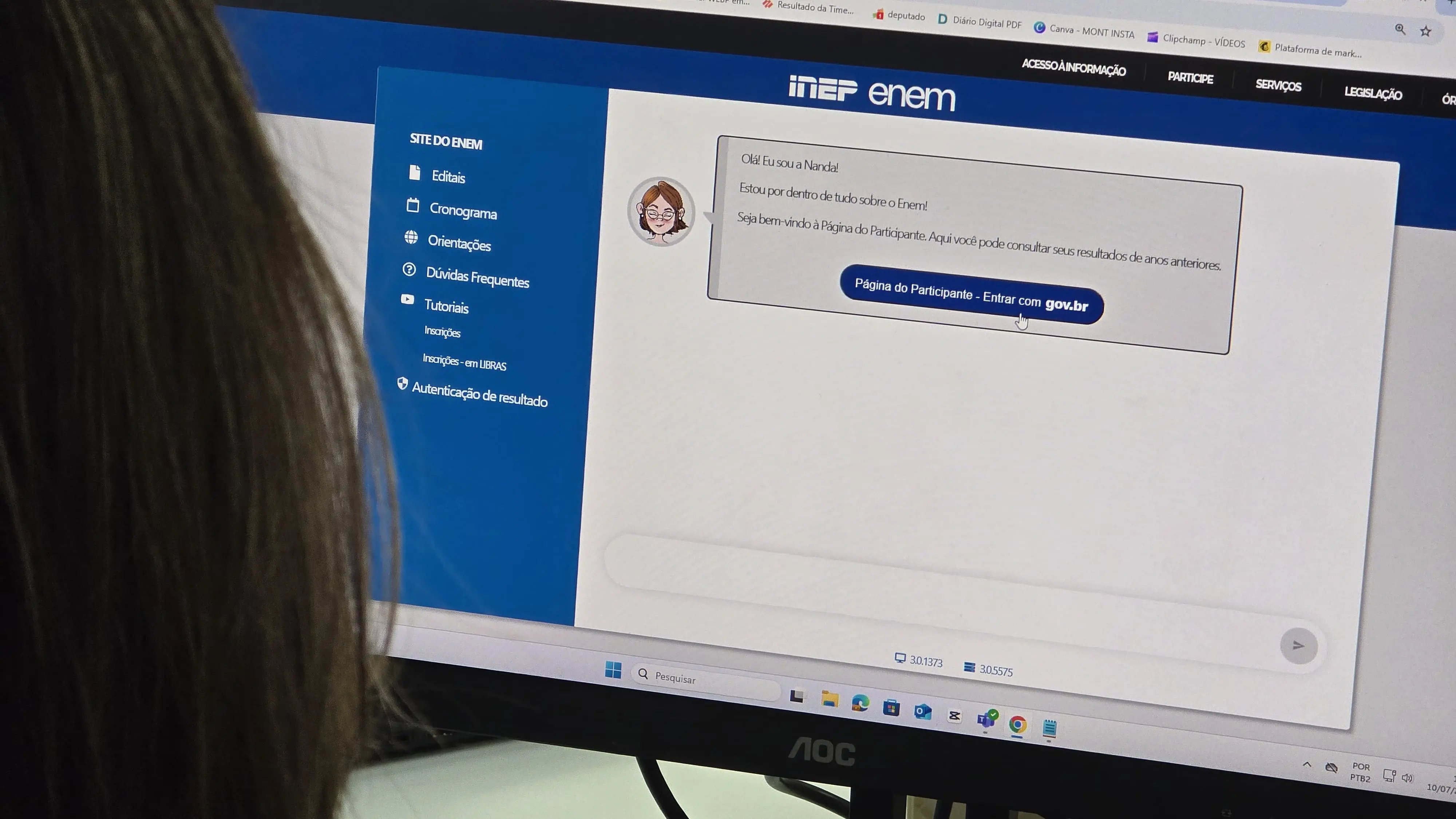 Golpistas criaram um site falso semelhante ao do Inep para aplicar golpe