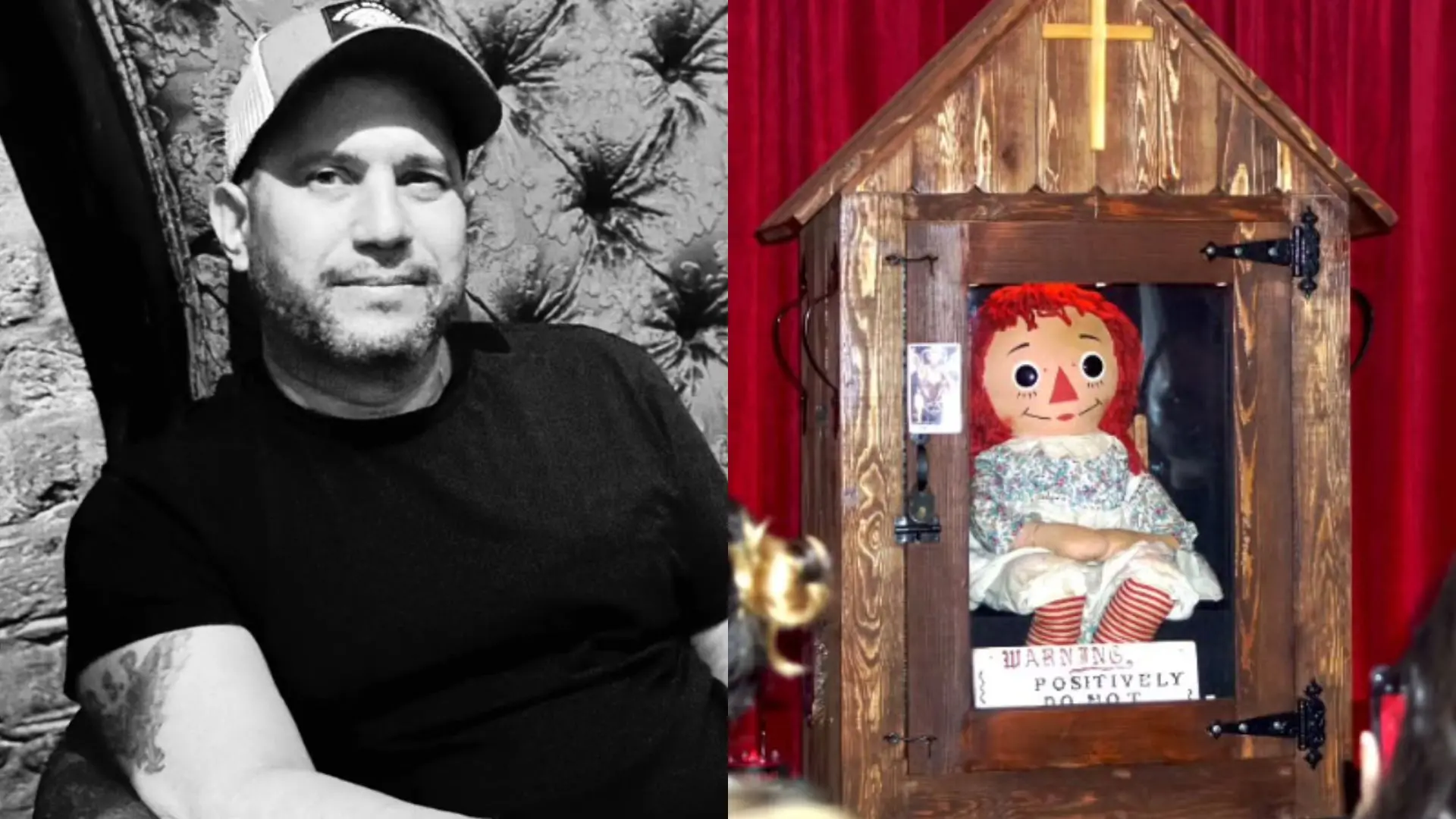 Imagem da notícia Investigador paranormal morre subitamente durante turnê com a boneca Annabelle