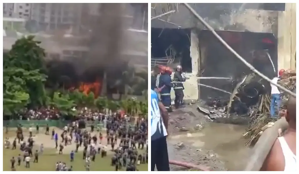 Imagem da notícia Avião militar cai em Bangladesh e deixa ao menos 19 mortos em campus de universidade