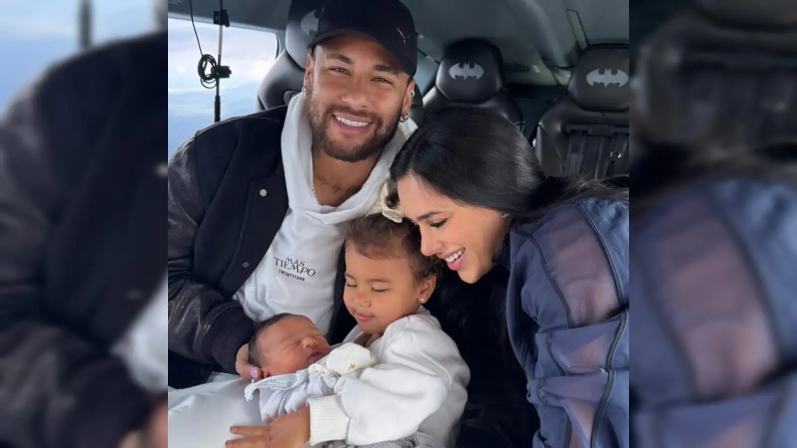 Imagem da notícia Bruna Biancardi compartilha foto inédita dela com Neymar e as duas filhas do casal