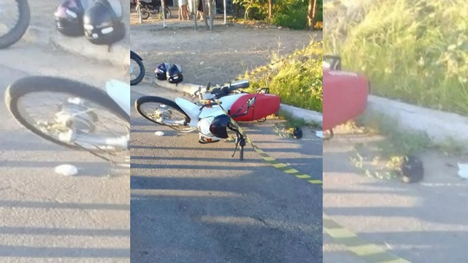 Imagem da notícia: Mulher morre e outra fica ferida após acidente de moto em Pacatuba, no Ceará