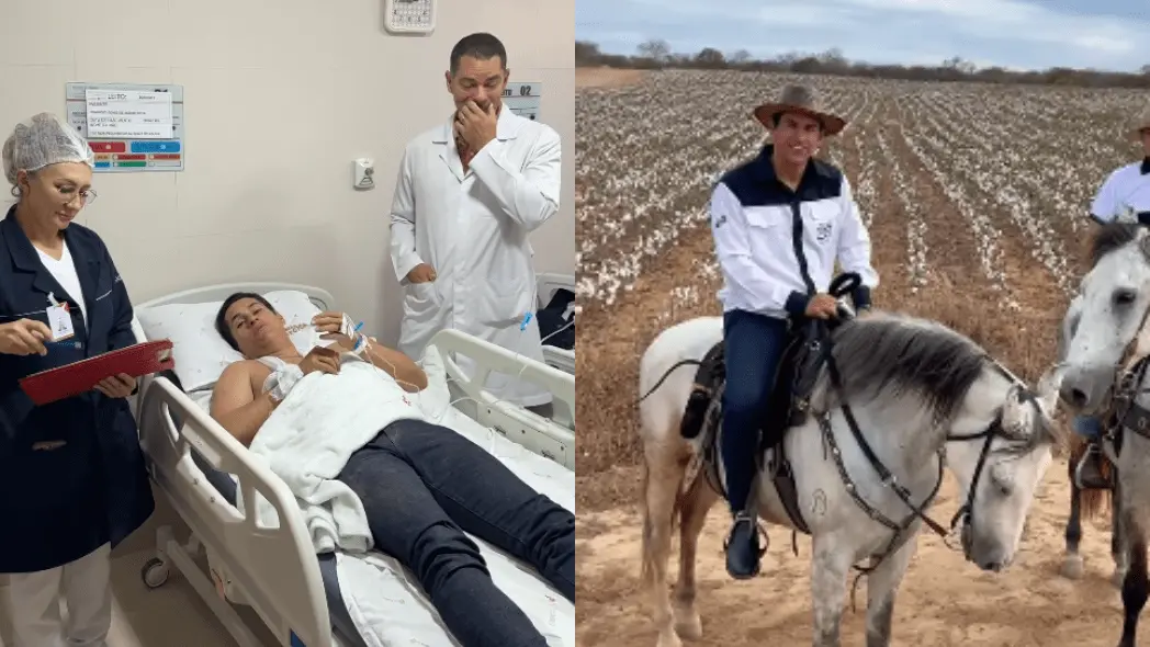 Imagem da notícia: Deputado Domingos Neto se acidenta em cavalgada em Tauá, é hospitalizado, mas passa bem