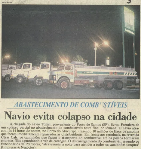 Edição do Diário do Nordeste de 5 de agosto de 1995 destacou o caso na capa