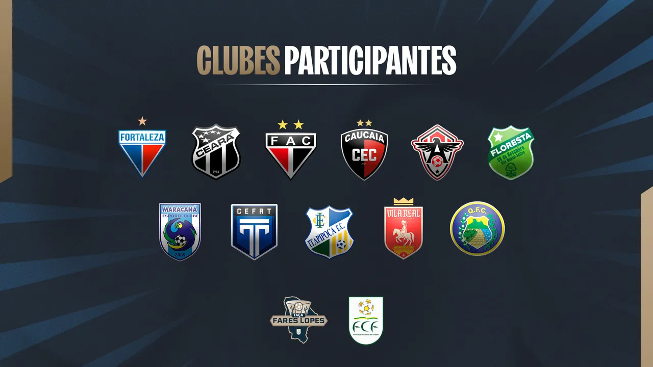 11 equipes jogarão a Copa Fares Lopes de 2025