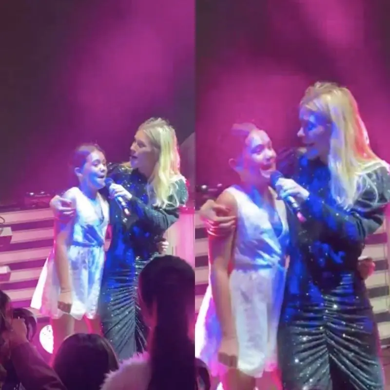 Imagem da notícia: Carolina Dieckmann canta com neta de Preta Gil em renovação de votos de Gio Ewbank e Bruno Gagliasso