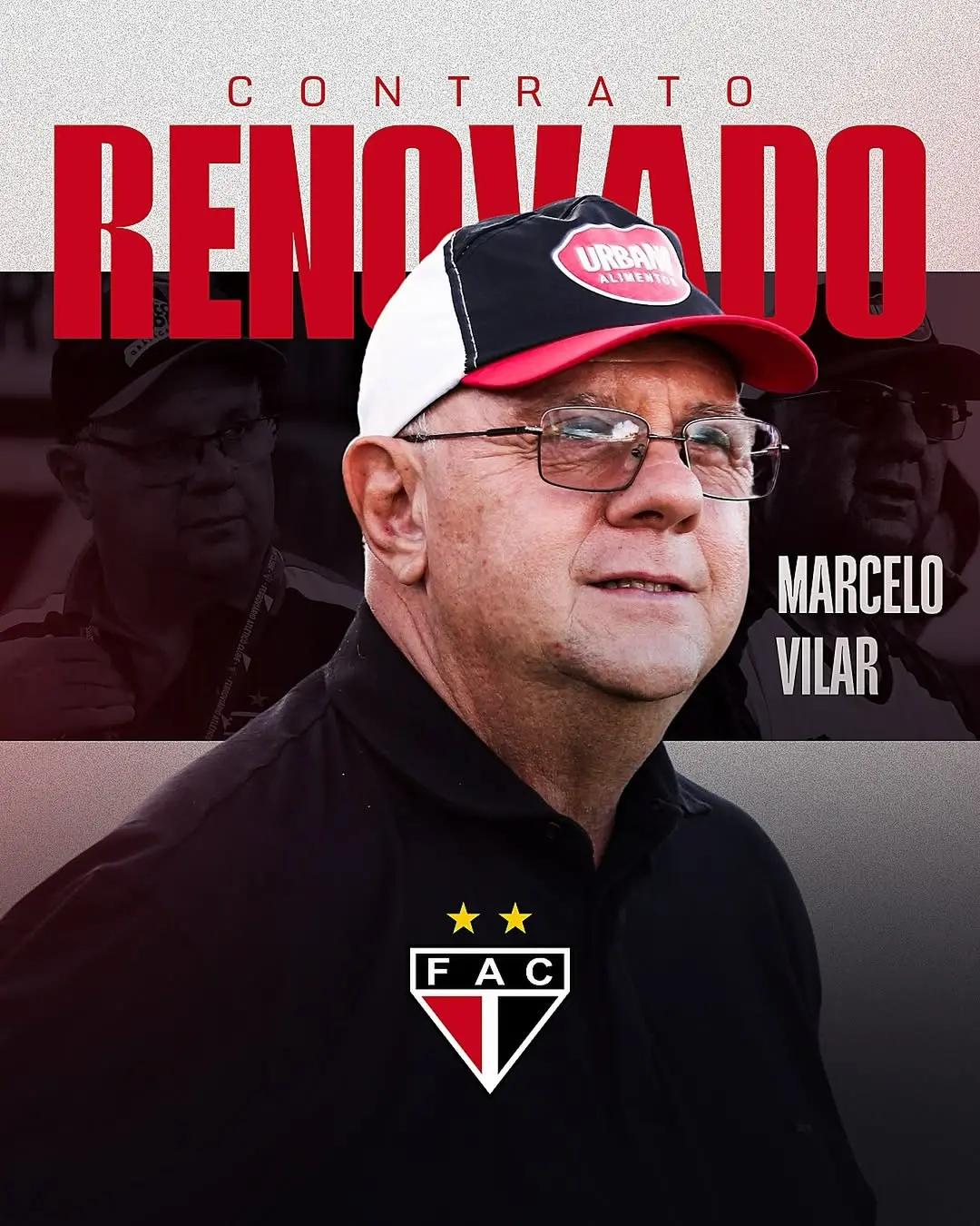Imagem da notícia Ferroviário anuncia renovação de contrato com o treinador Marcelo Vilar