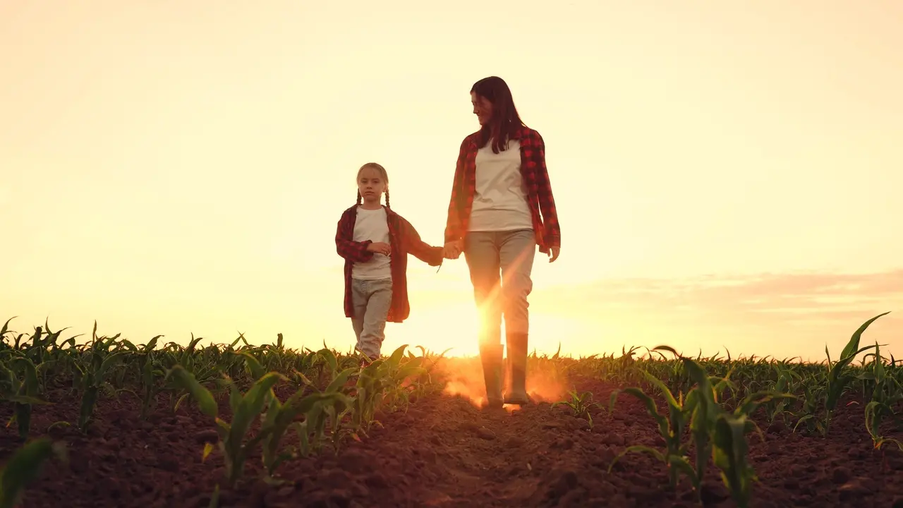 imagem de mãe e filha