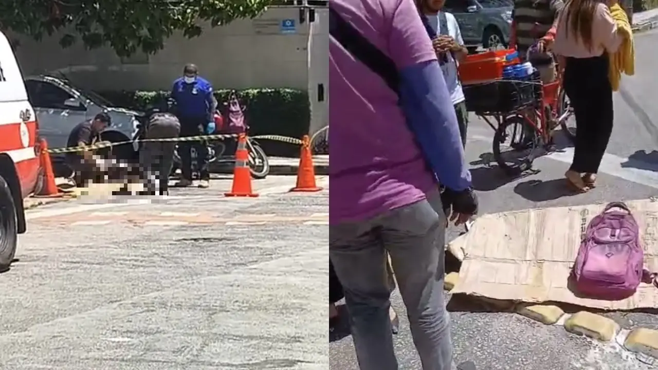 Imagem da notícia: Motociclista tem mal súbito e morre enquanto empurrava moto na Aldeota, em Fortaleza