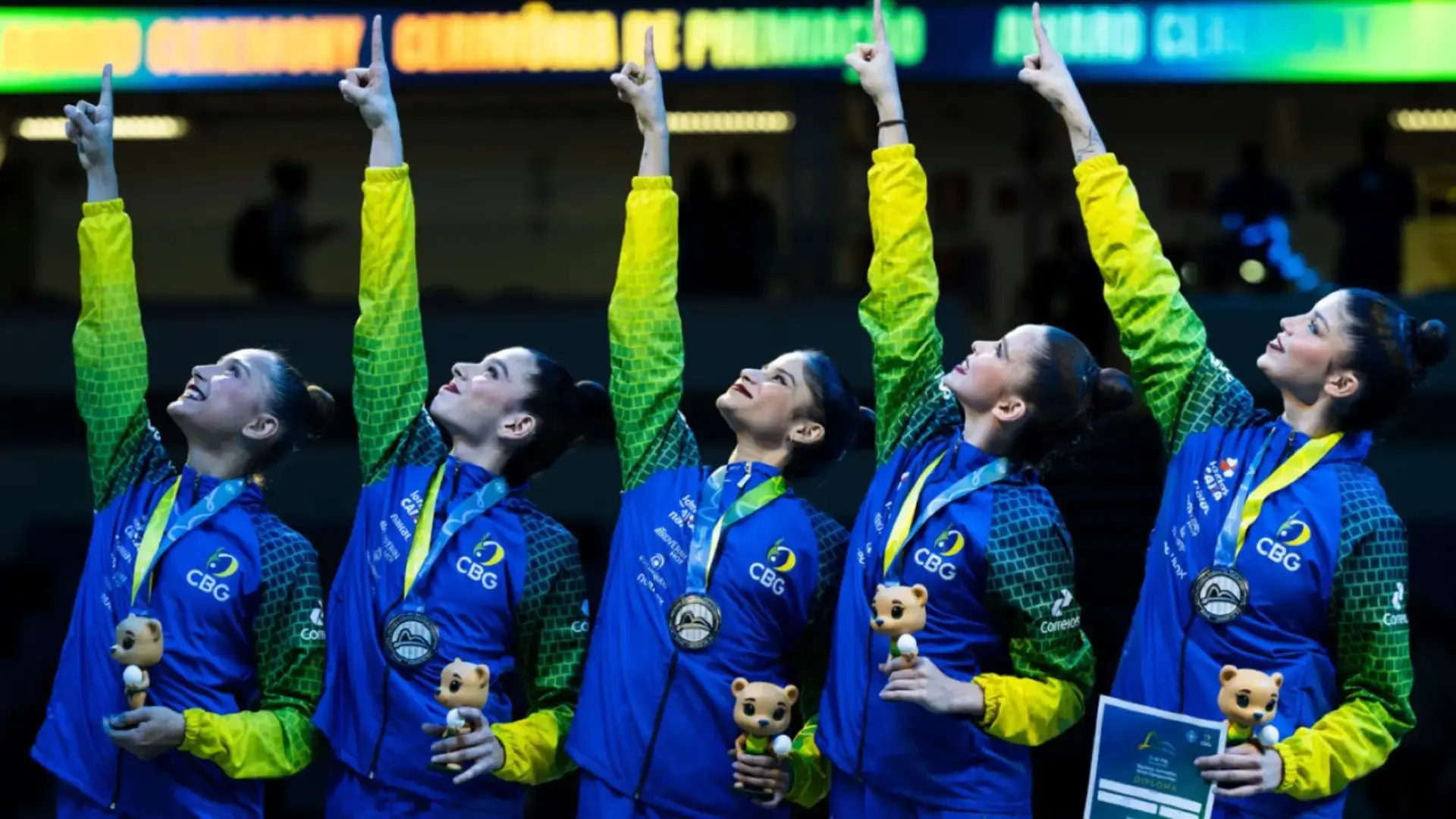 Imagem da notícia Pela primeira vez, Brasil conquista medalha no Mundial de Ginástica Rítmica adulto