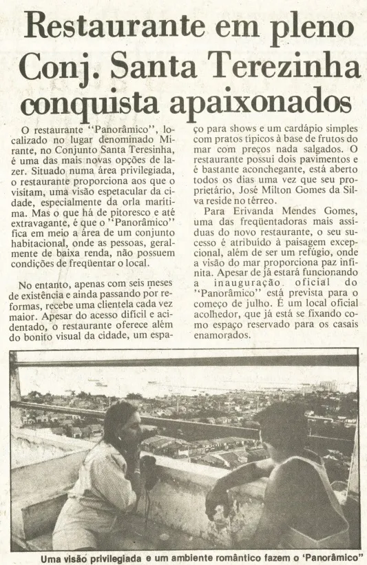Matéria do Diário do Nordeste em 1988 destacava a procura do local para lazer