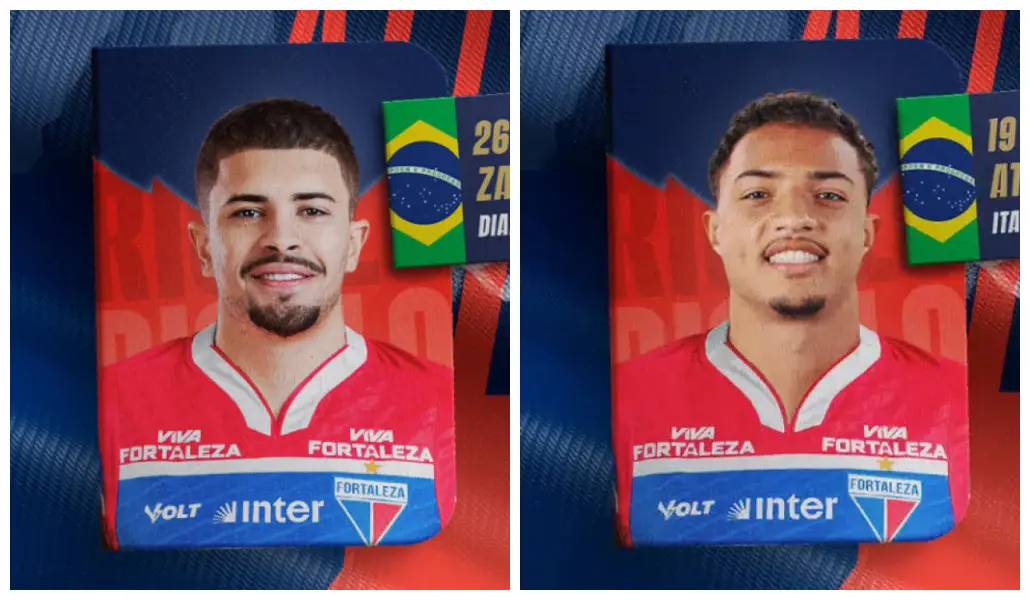 Imagem da notícia Fortaleza anuncia zagueiro Lucas Gazal e atacante Kayke