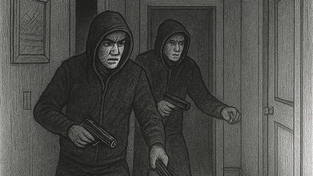 Homens armados percorreram corredor de residência onde estava sertanejo