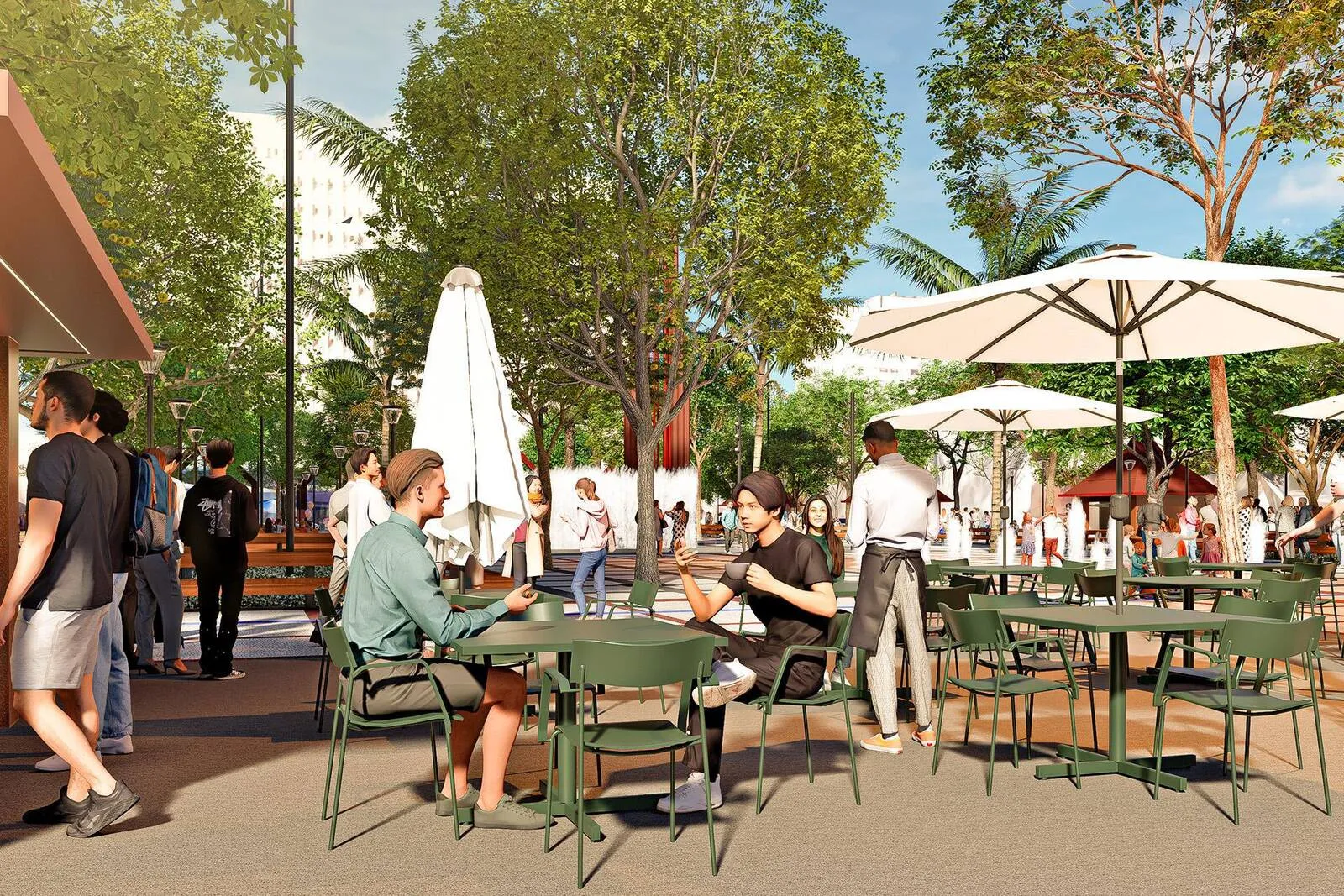 Praça terá oito novos quiosques para ocupação pelo comércio