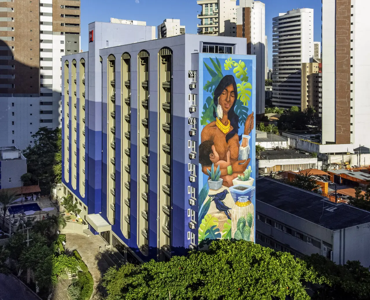 Fachada do hotel Ibis Centro de Eventos