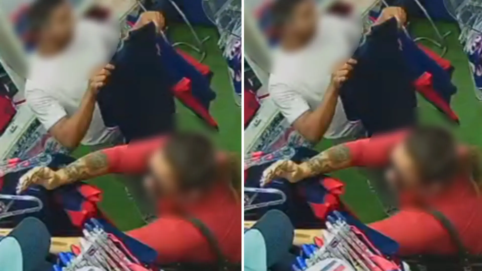 Imagem da notícia Casal furta seis camisas do Fortaleza em loja de artigos esportivos no bairro Aldeota; veja vídeo