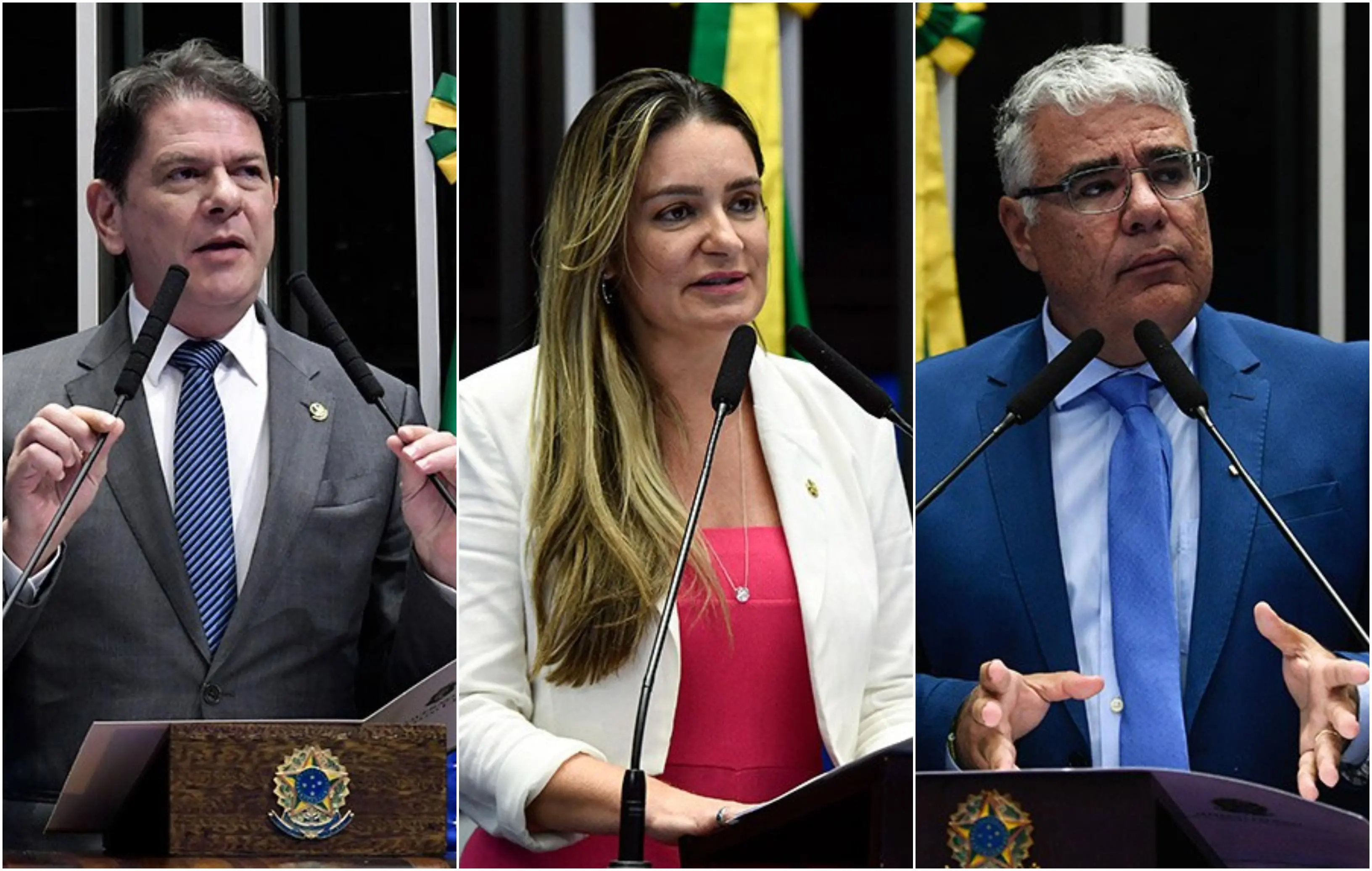 Imagem da notícia Eduardo Girão, Cid Gomes e Augusta Brito: como votam os senadores cearenses na PEC da Blindagem