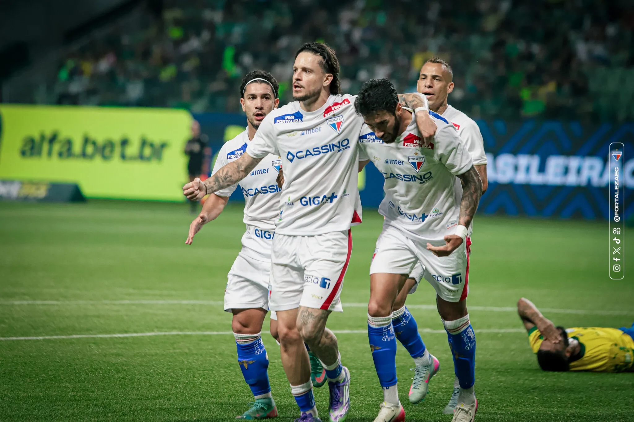 Lucas Crispim durante Palmeiras x Fortaleza na Série A