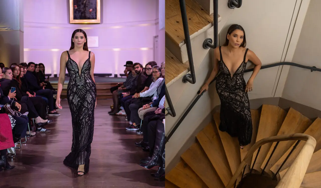 Imagem da notícia: Niara Meirele desfila na passarela do Paris Fashion Week 