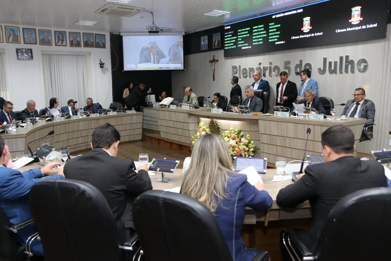 Plenário da Câmara de Sobral