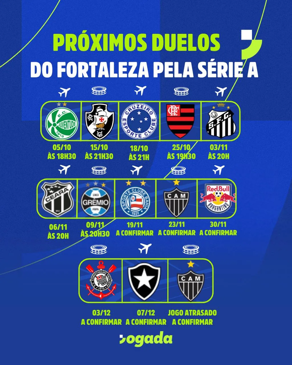 O Leão terá 13 jogos até o fim da Série A e serão 8 fora de casa