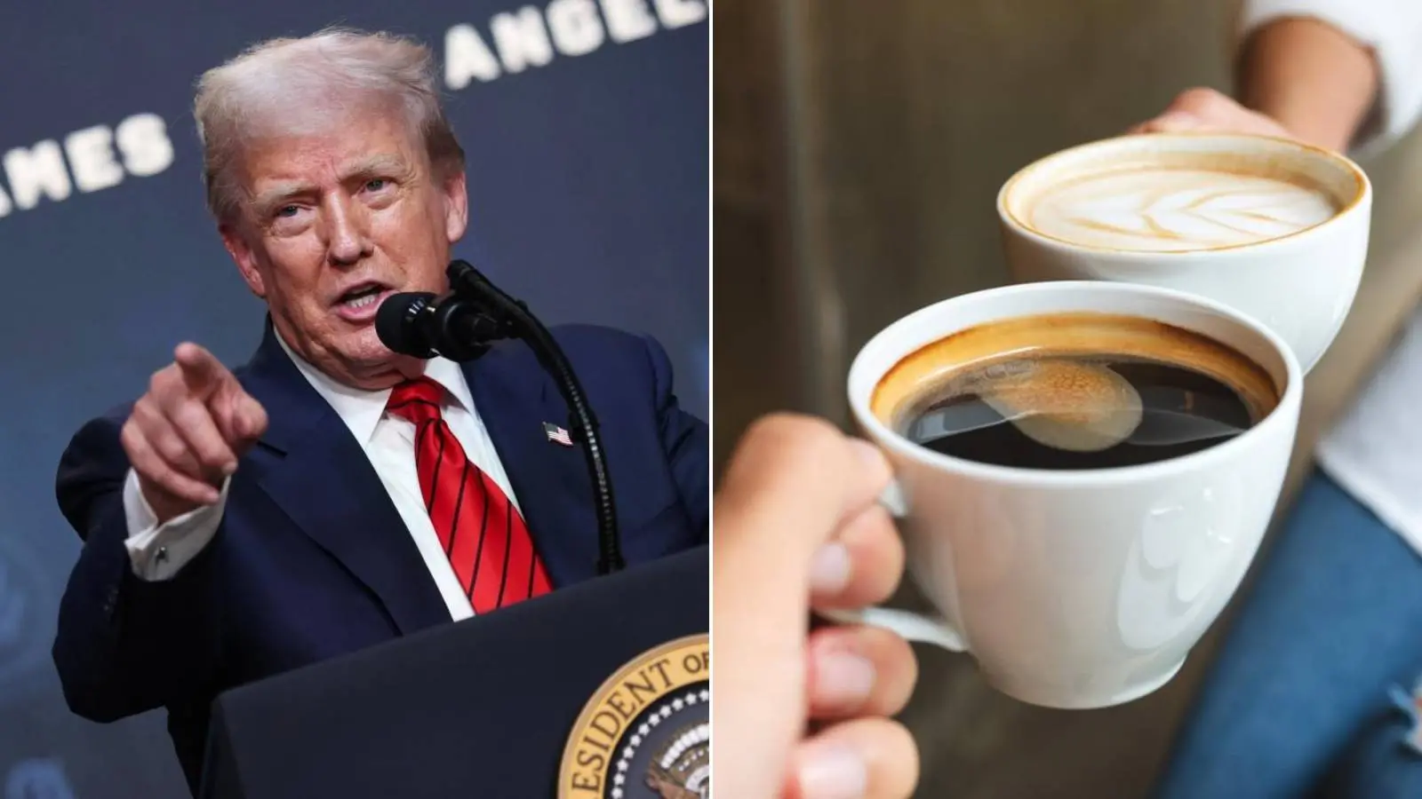 Imagem da notícia: Trump diz a Lula que EUA sente falta do café brasileiro