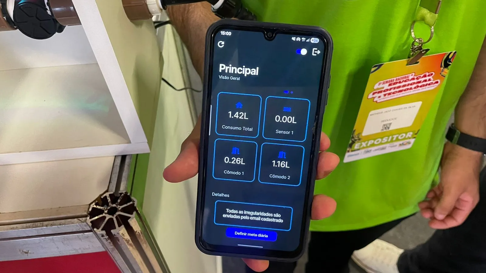 Aplicativo FlowMeter analisa fluxo de água a partir de cada cômodo de um prédio.
