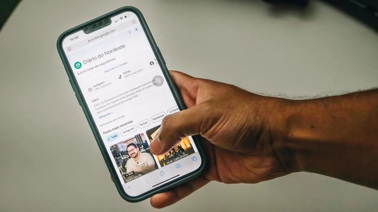 Página do Diário do Nordeste no Google Discover.