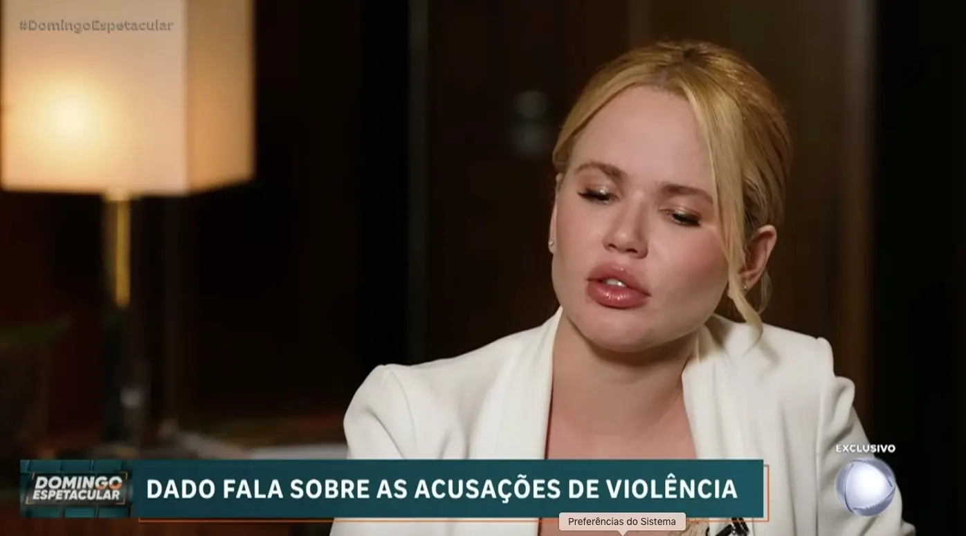 Imagem da notícia: Namorada volta a negar agressão de Dado Dolabella: 'Não tocou em mim'
