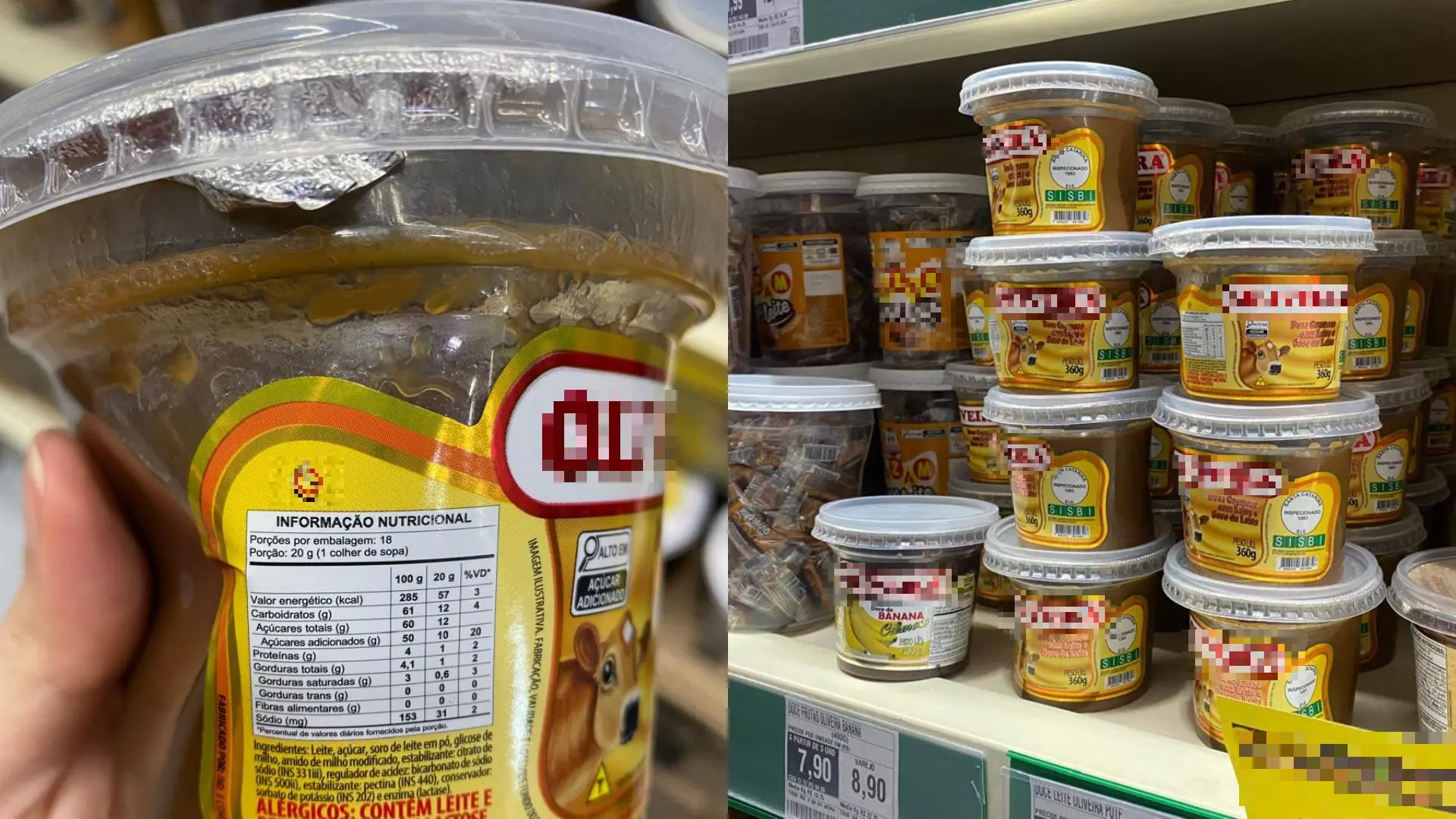 Imagem da notícia: Doce de leite ‘fake’ é encontrado em supermercados de Fortaleza e confunde consumidores