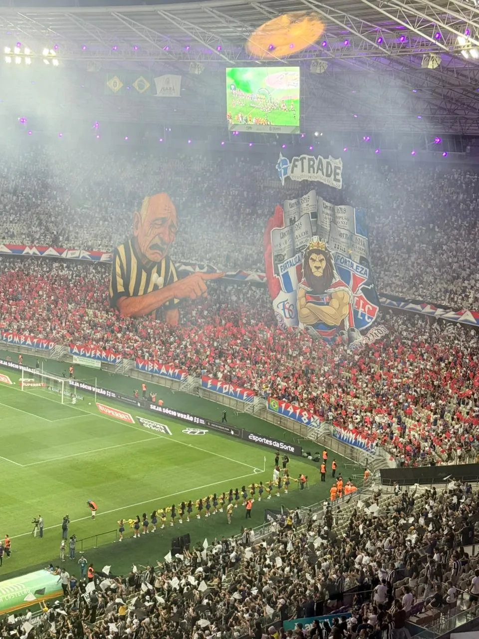 Mosaico da torcida do Fortaleza.
