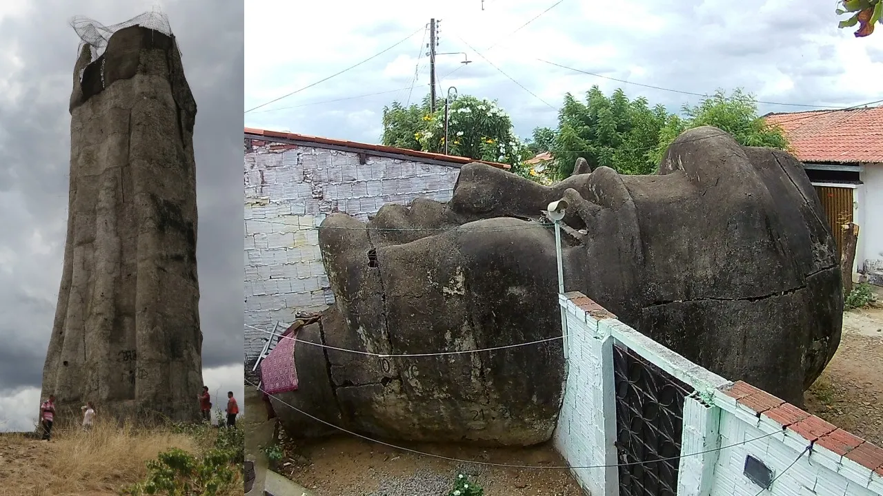 Cabeça do santo virou ponto de visitação na cidade de Caridade, no Ceará.