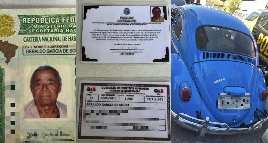 Imagem da notícia: Suspeitos de matar idoso e roubar R$ 15 mil e arma em Fortaleza são identificados