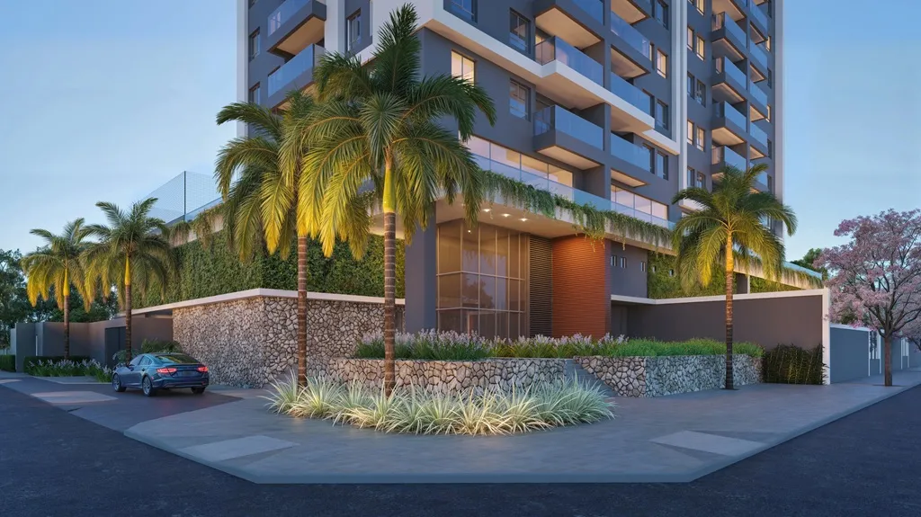 O Now Living conta com opções de apartamentos de 64m² e 75m², com 2 ou 3 quartos e 1 ou 2 vagas de garagem