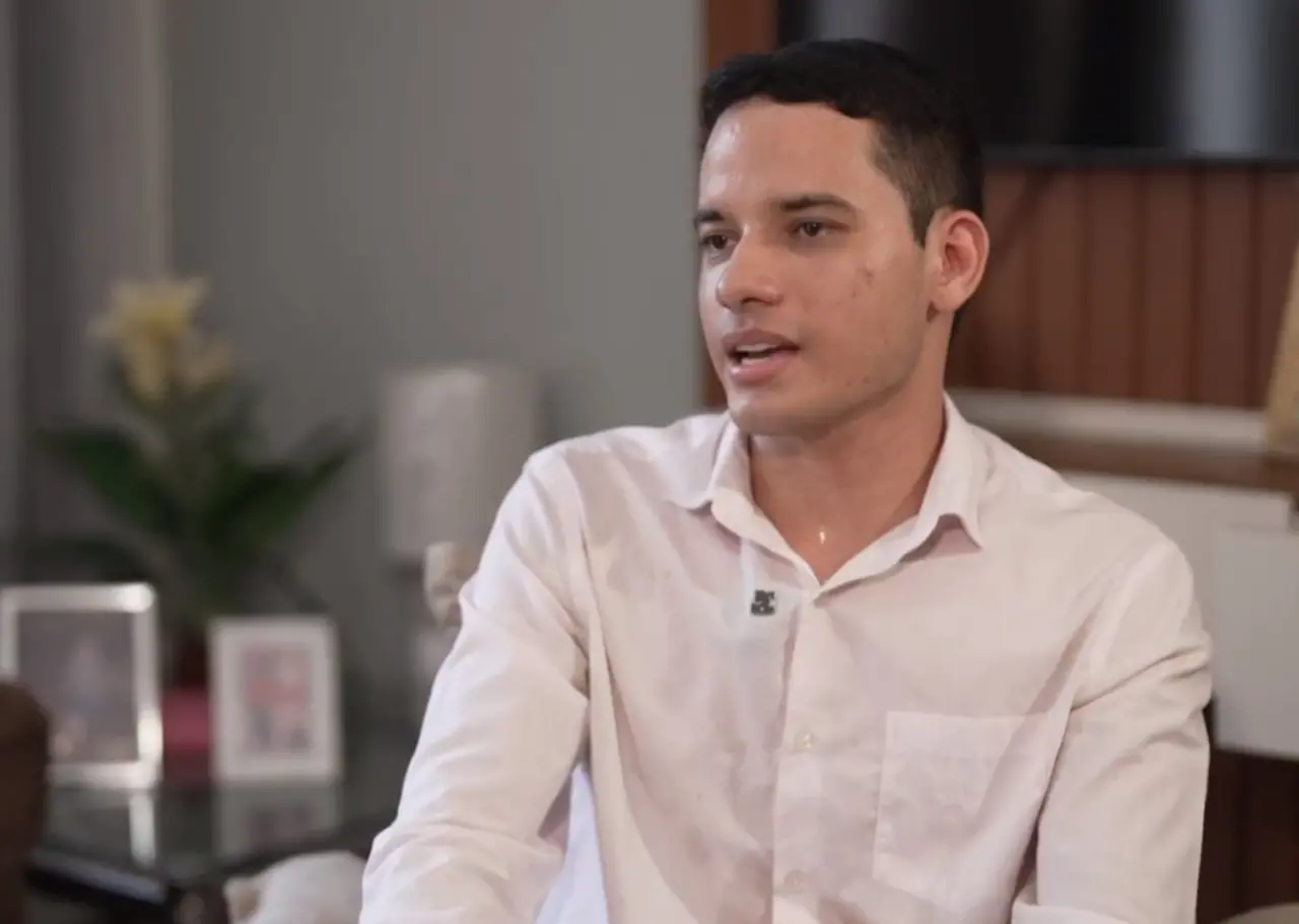 Edcley de Souza Teixeira durante entrevista ao Fantástico.