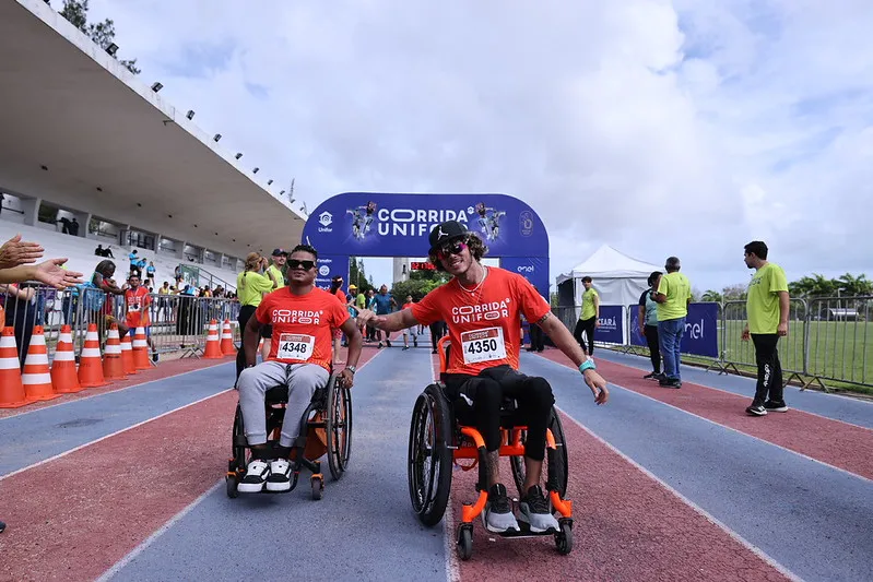 Participantes da Corrida PCD da Unifor.