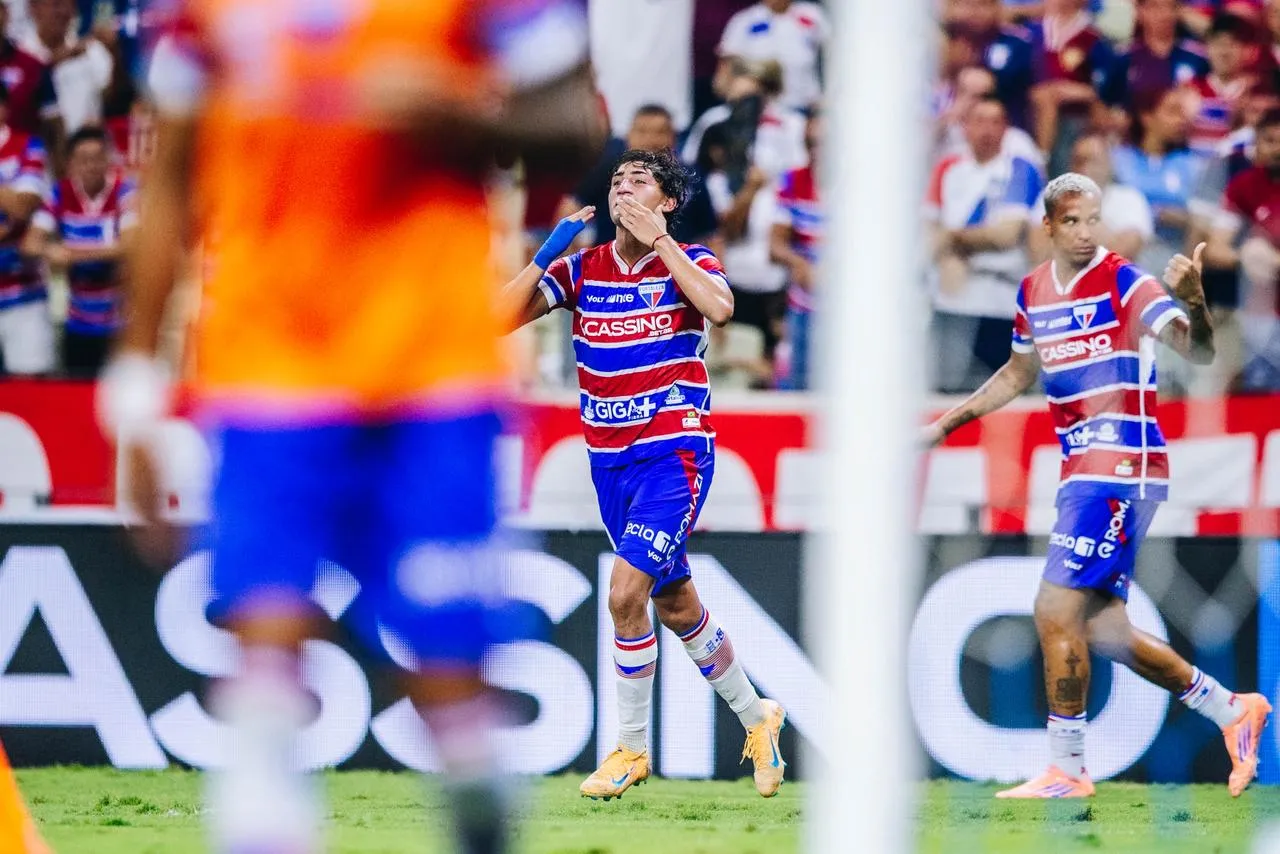Herrera marcou o segundo gol do Fortaleza diante do Corinthians.