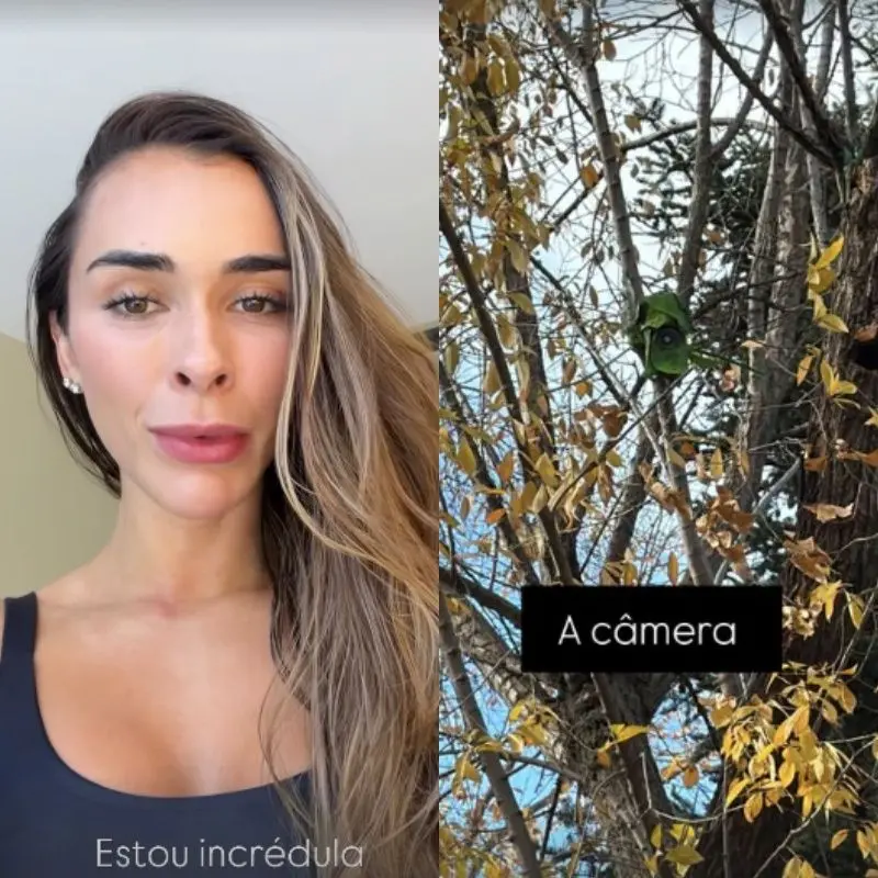 Imagem da notícia Tainá Militão acha câmera oculta apontada para sua casa