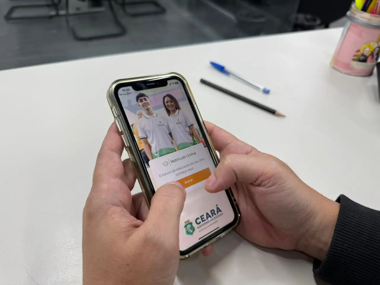Imagem da notícia Matrículas em escolas estaduais de Fortaleza podem ser feitas por App; veja passo a passo