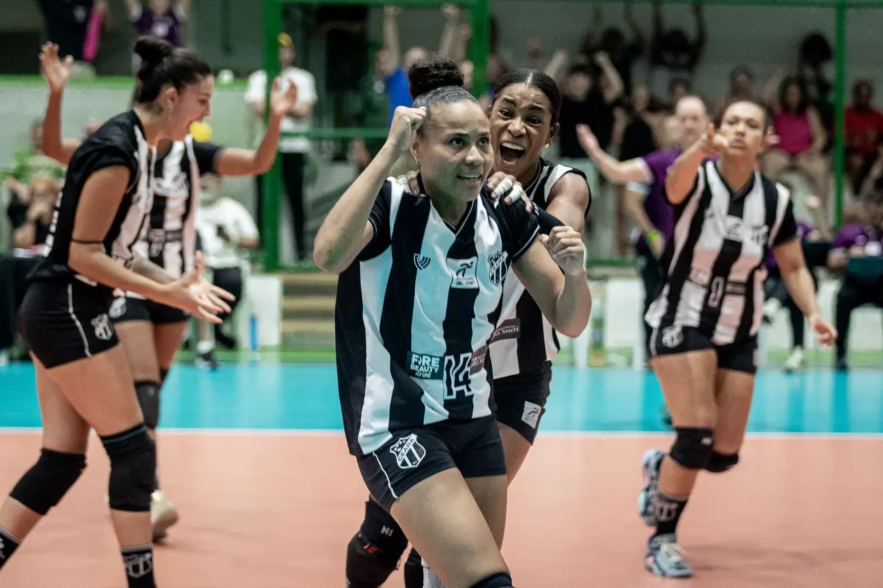 Imagem da notícia Com apoio da torcida, Ceará vence Flamengo pela Superliga B Feminina