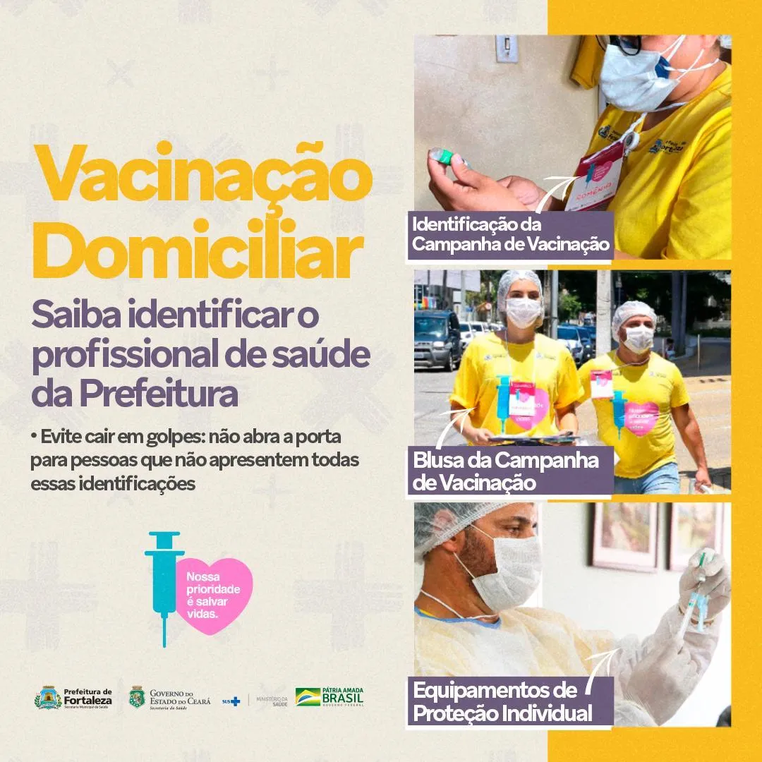 Prefeitura divulgou informações que ajudam na identificação dos vacinadores