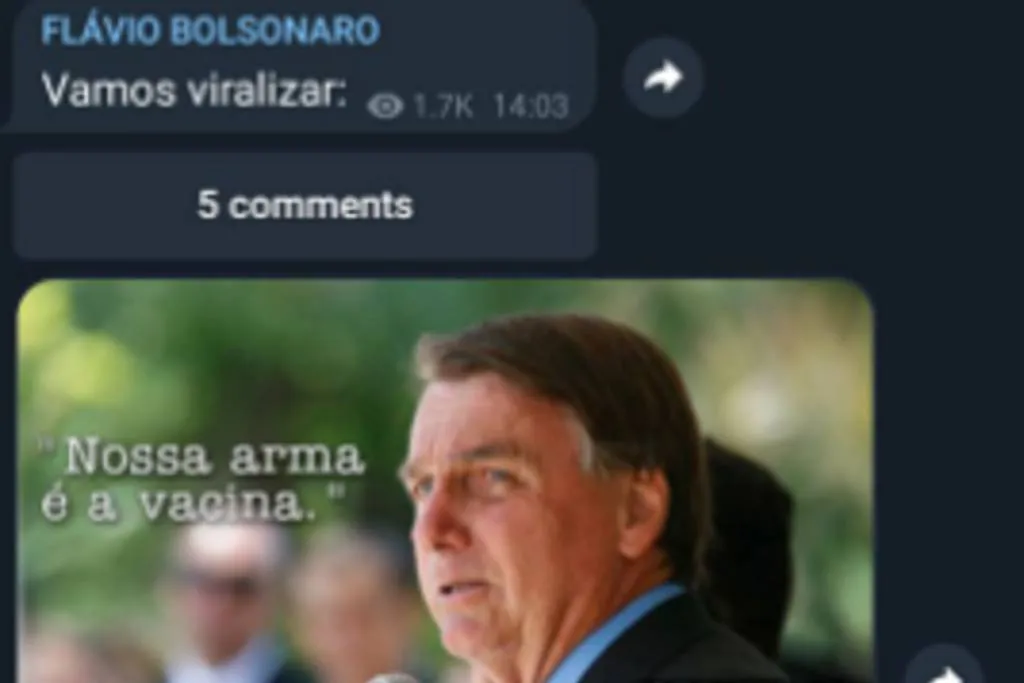 Pedido foi feito pelo aplicativo Telegram