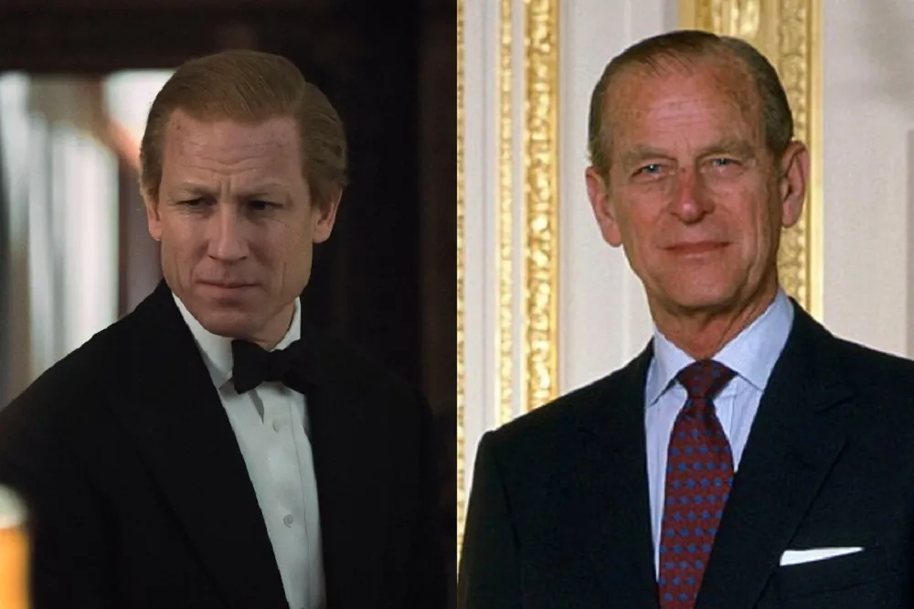 No terceiro e no quarto ano da série, é o ator Tobias Menzies (à esquerda) que interpreta o duque de Windsor
